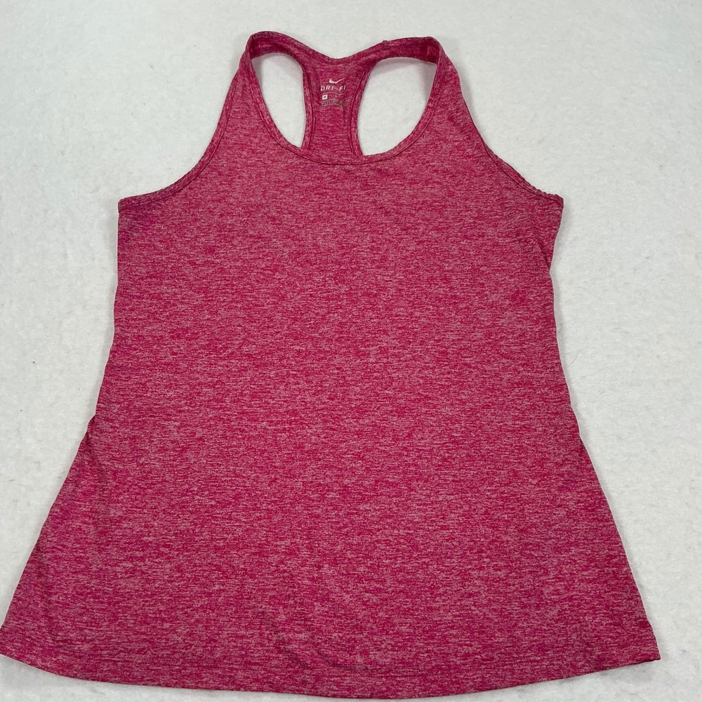 Nike Dri-FIT Pink Heathered Racerback Active Tank Top Medium